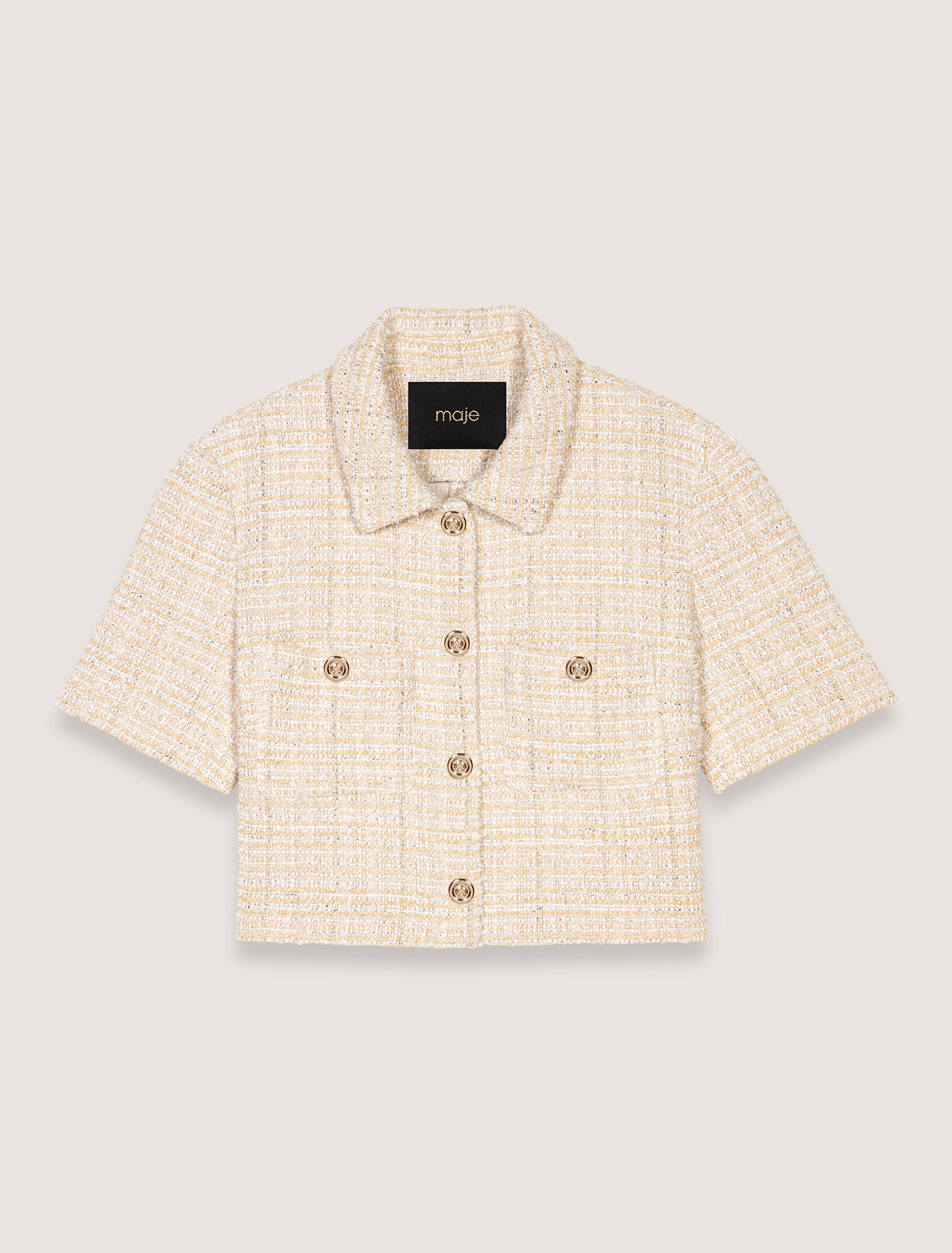 Giacca corta in tweed