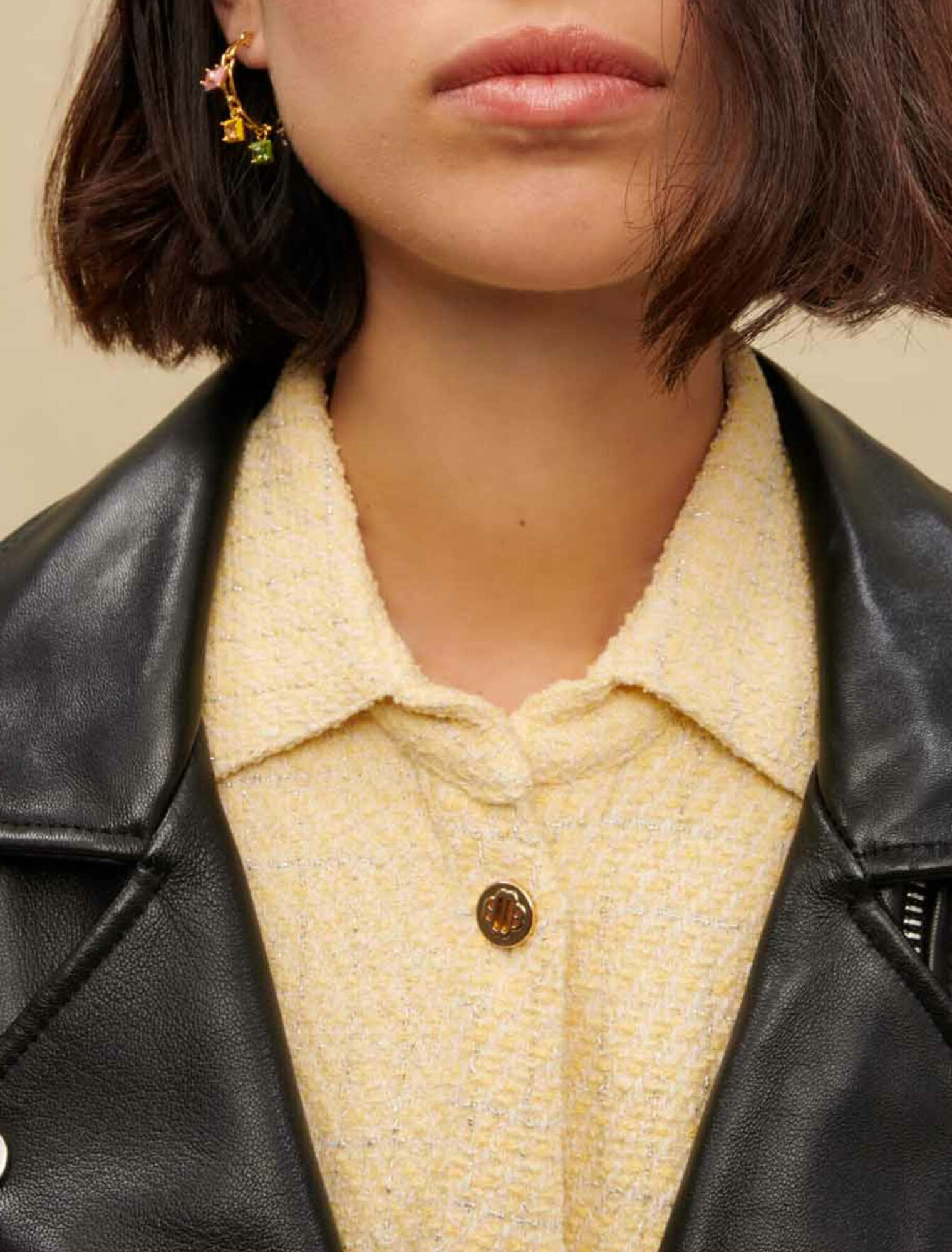 Giubbotto in pelle stile biker