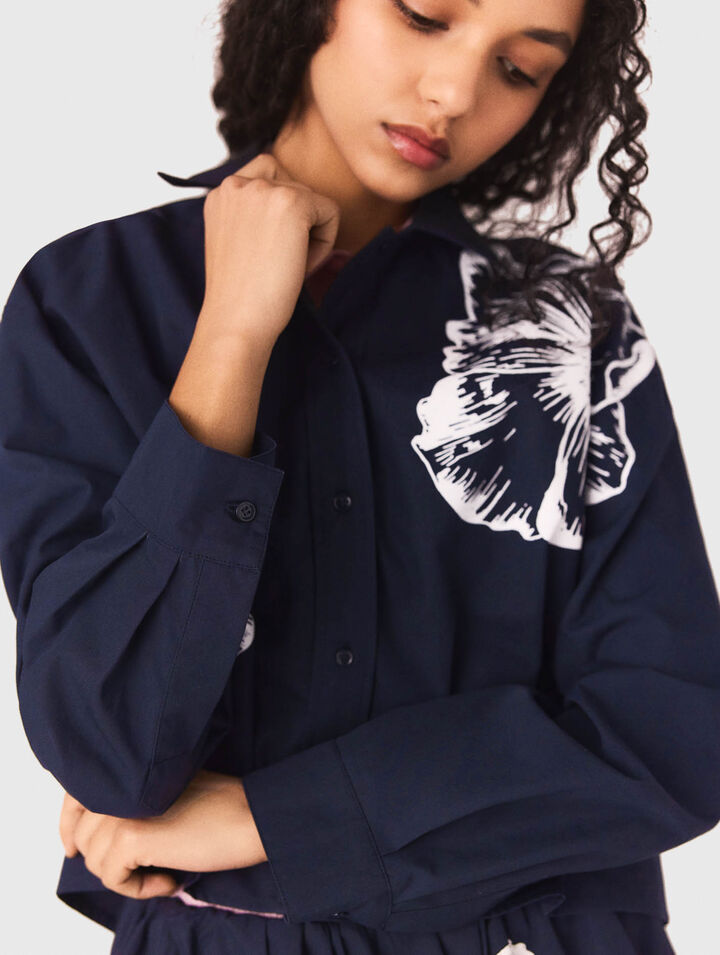 Camicia corta in cotone