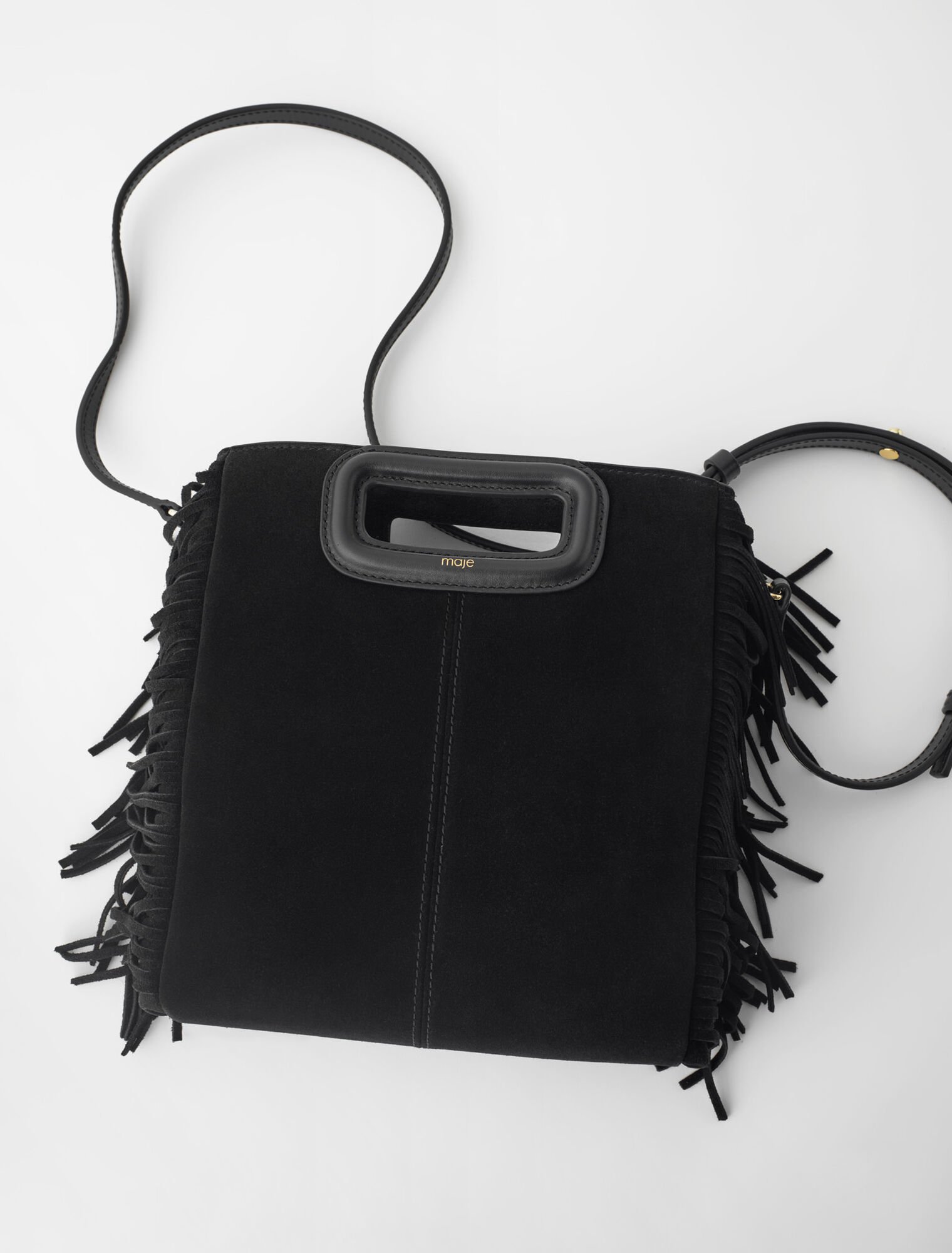 Borsa M in pelle scamosciata