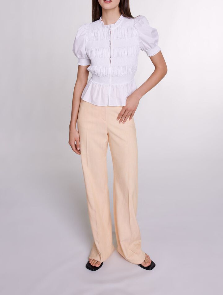 Camicia a punto smock
