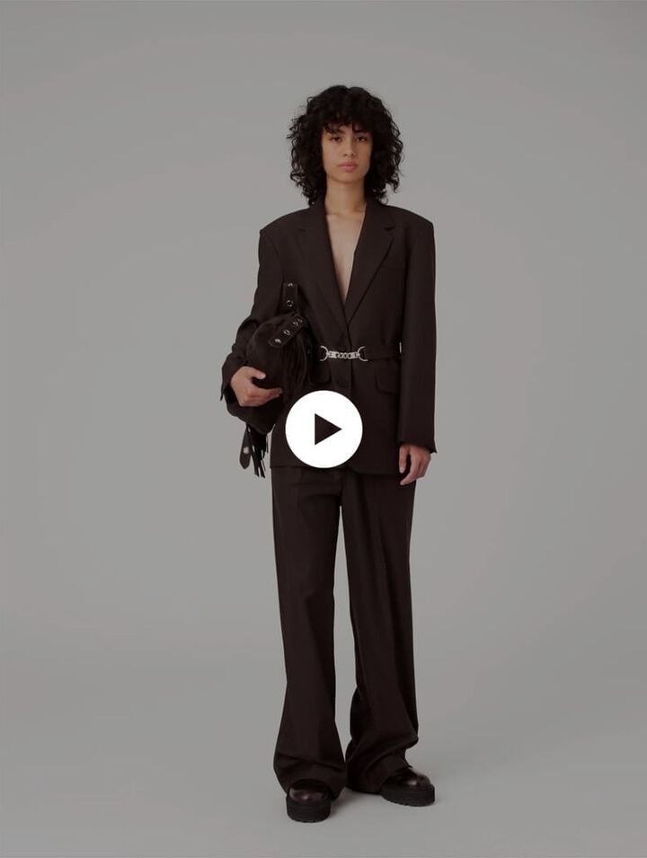 Giacca da tailleur con cintura