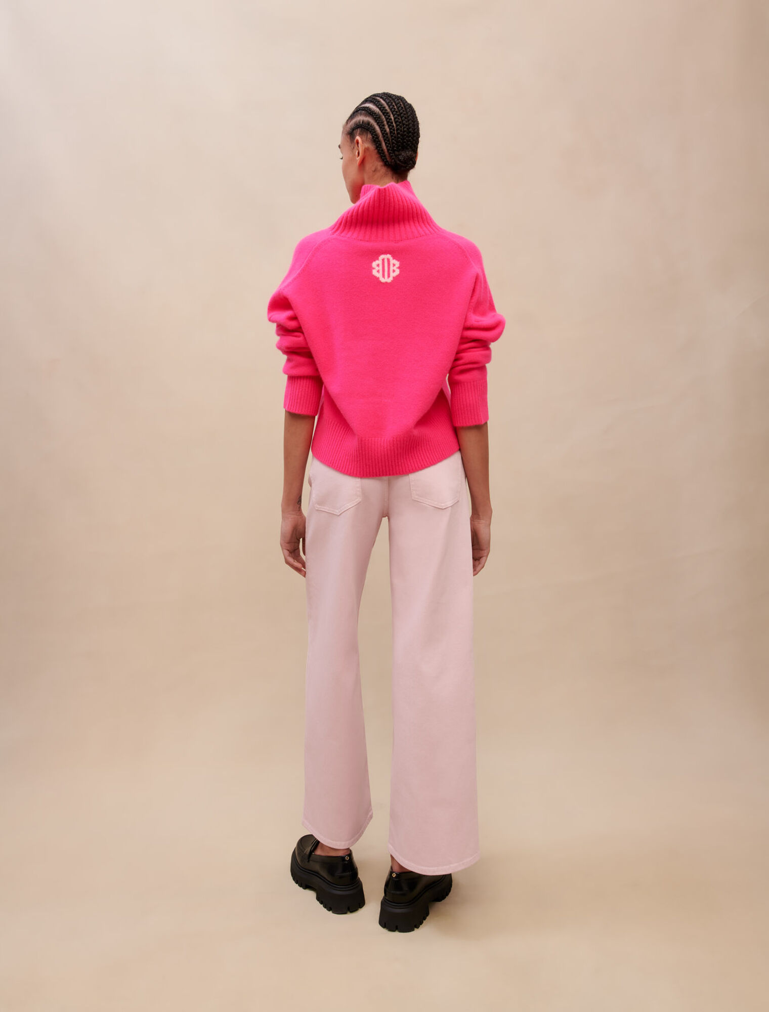 Maglione a collo alto in cashmere