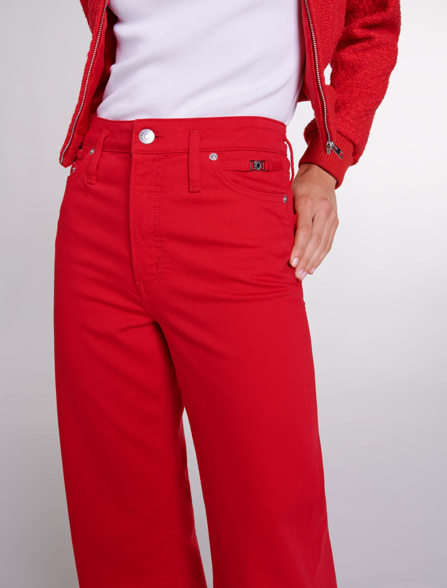Jeans larghi in denim
