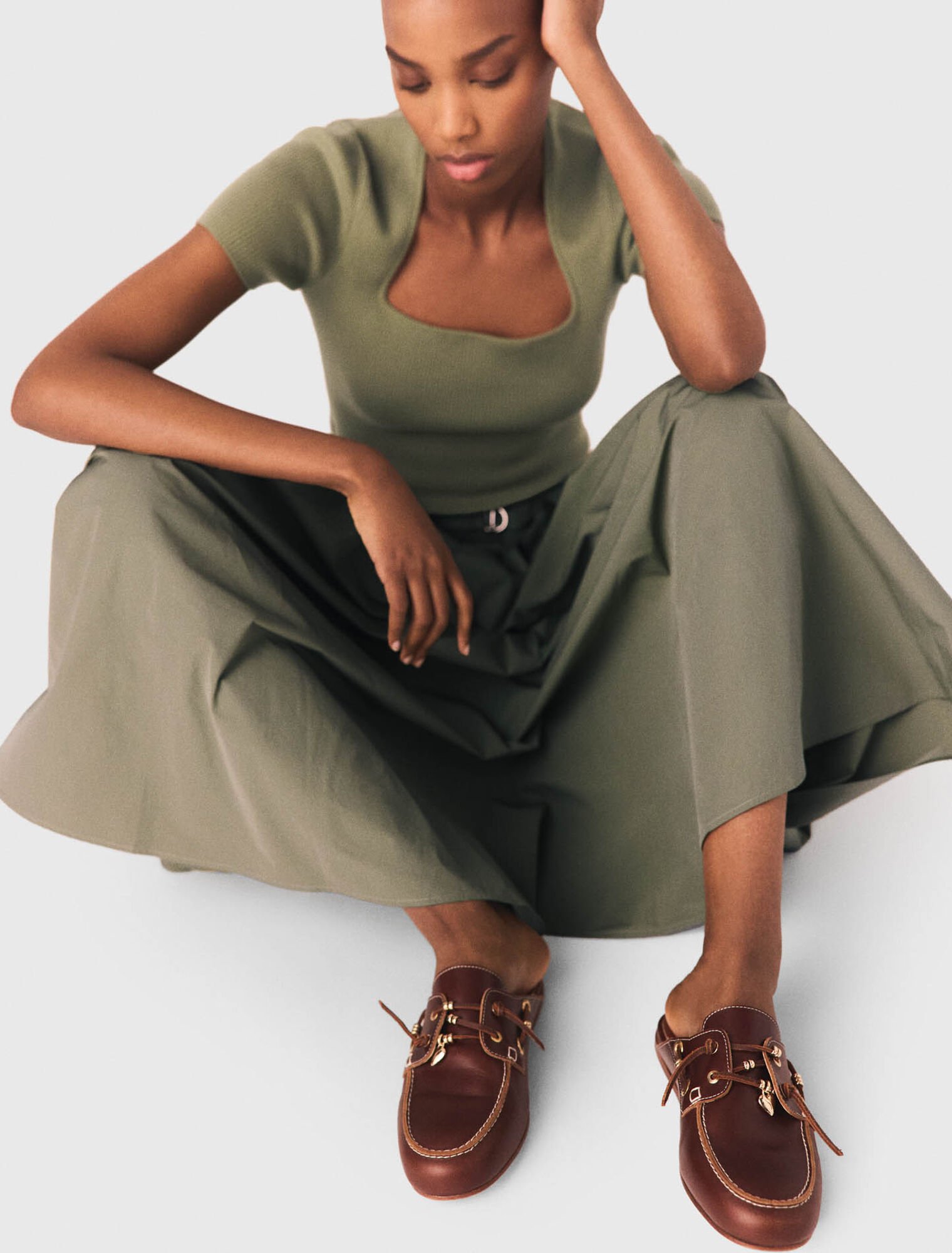 Mule da barca in pelle