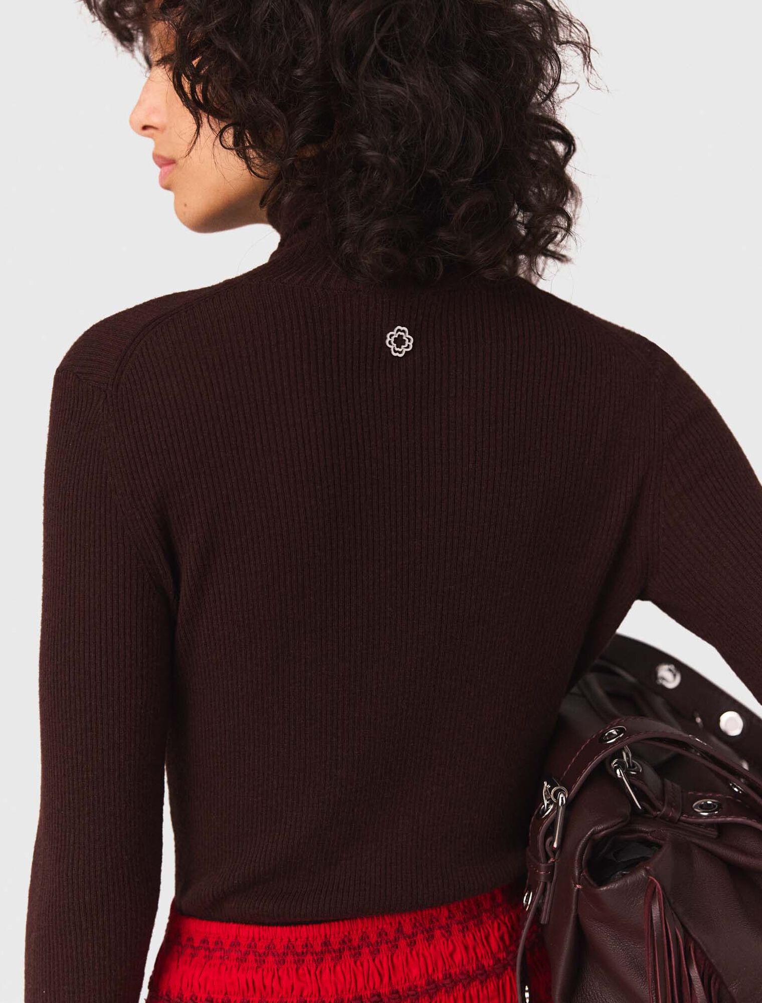 Maglione in lana e seta