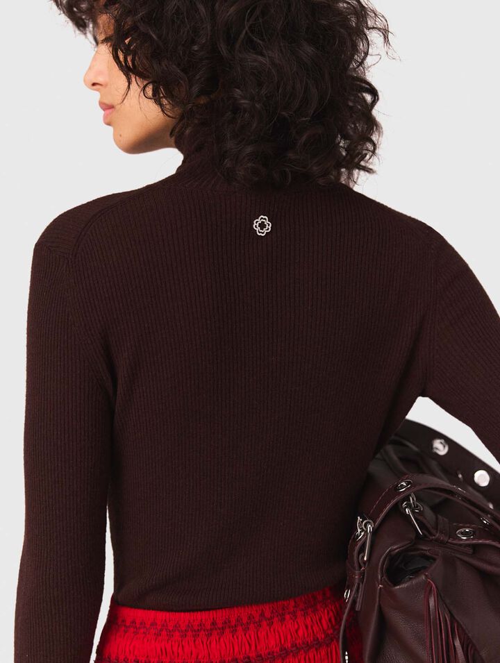 Maglione in lana e seta