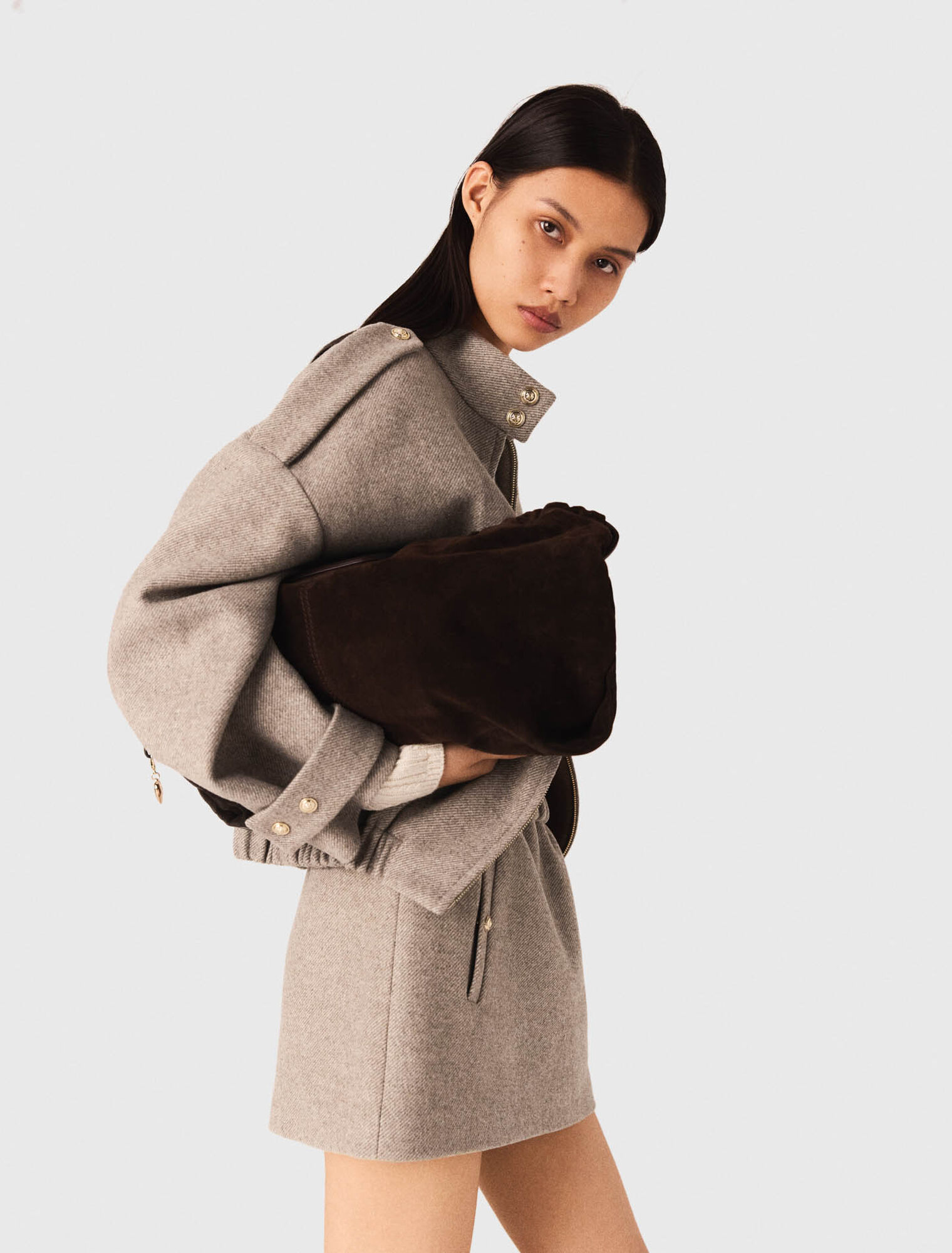 Borsa Miss M in pelle scamosciata