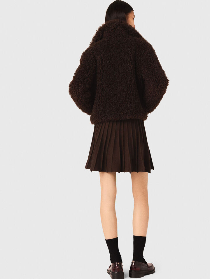 Cappotto corto in spugna
