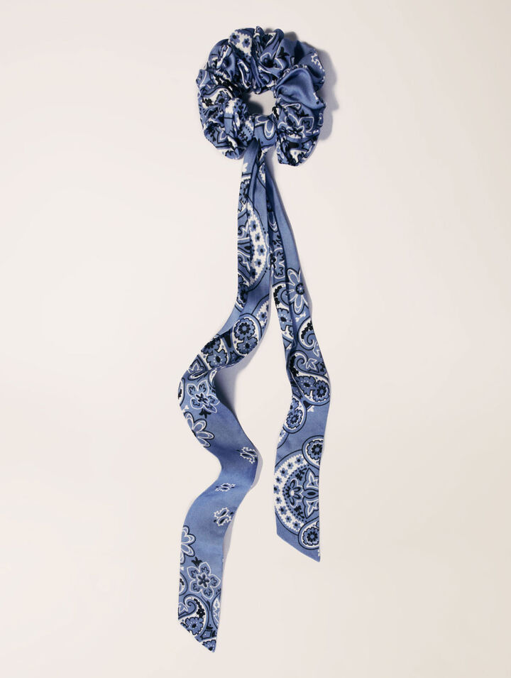 Elastico foulard nastro con stampa