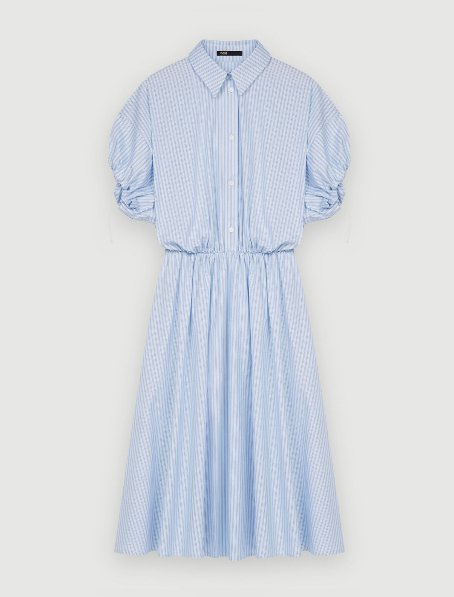 Abito-camicia a righe