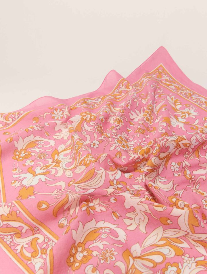 Foulard 65 x 65 stampa a fiori