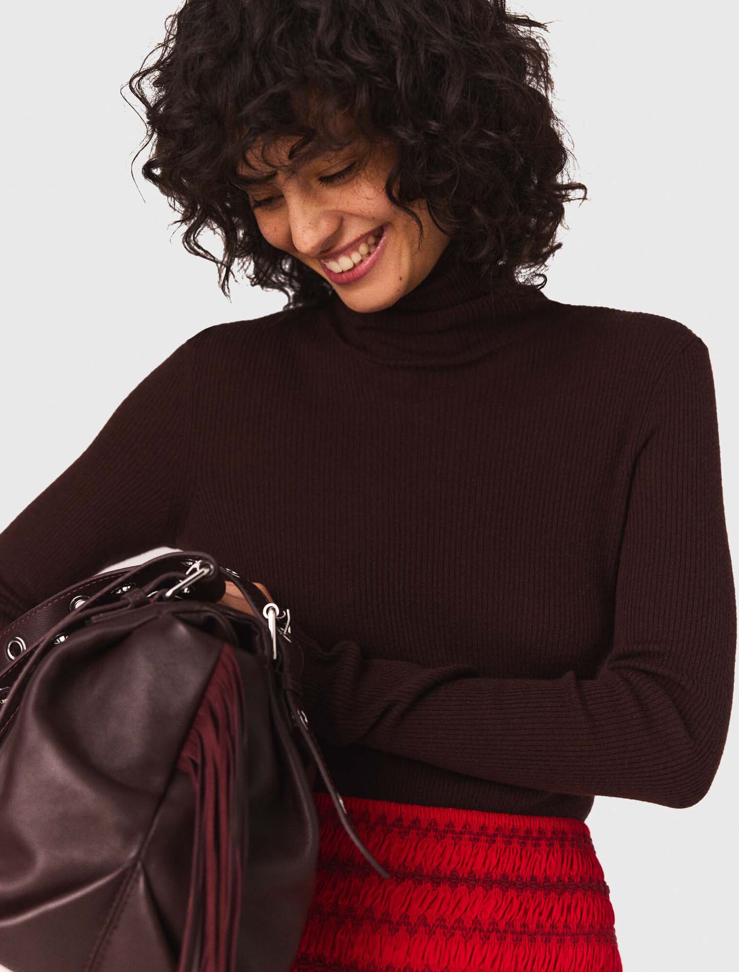 Maglione in lana e seta