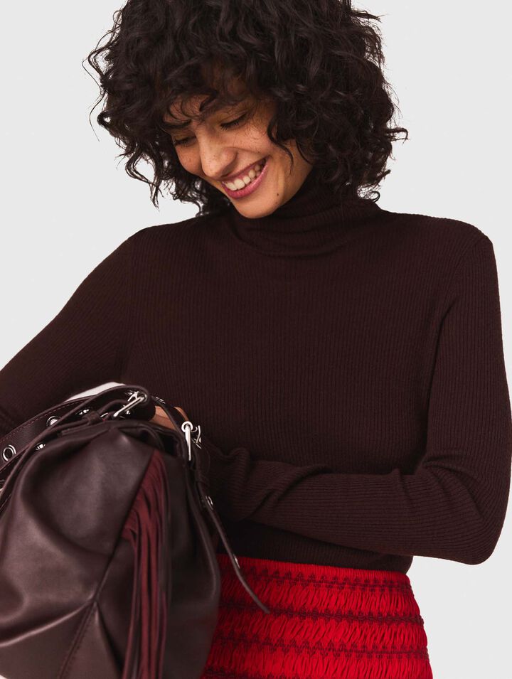 Maglione in lana e seta