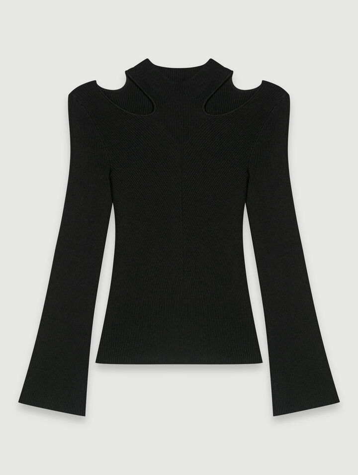Maglione in maglia traforata