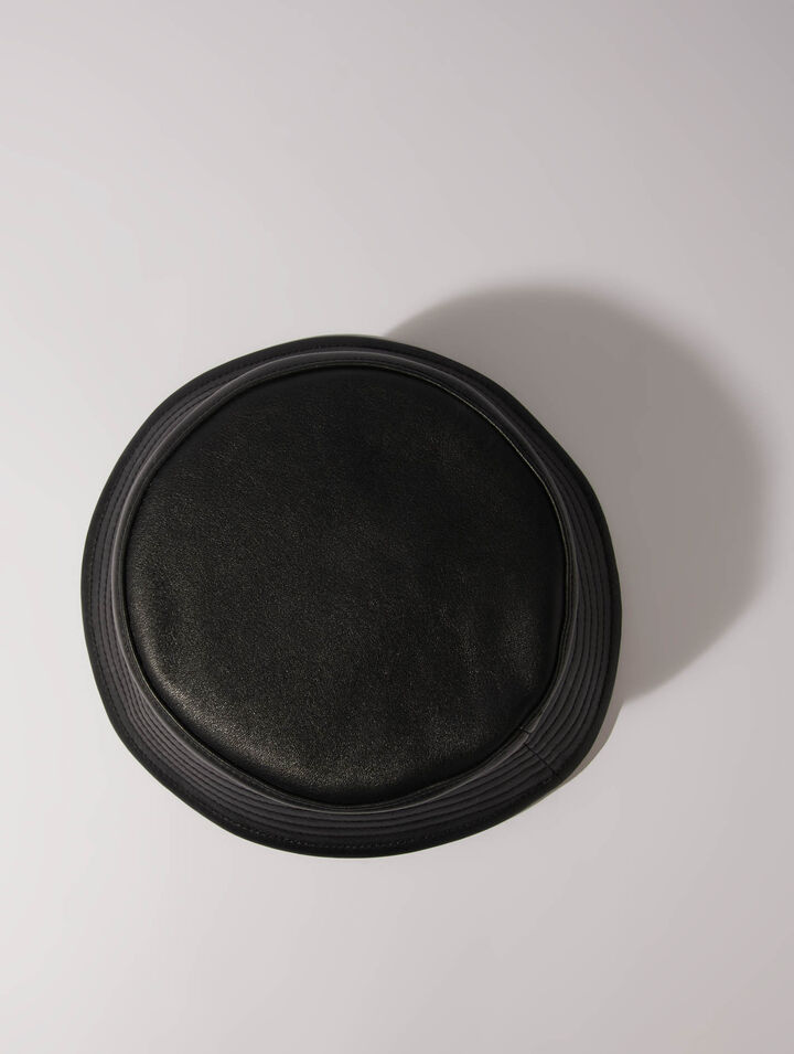 Cappello alla pescatora in pelle