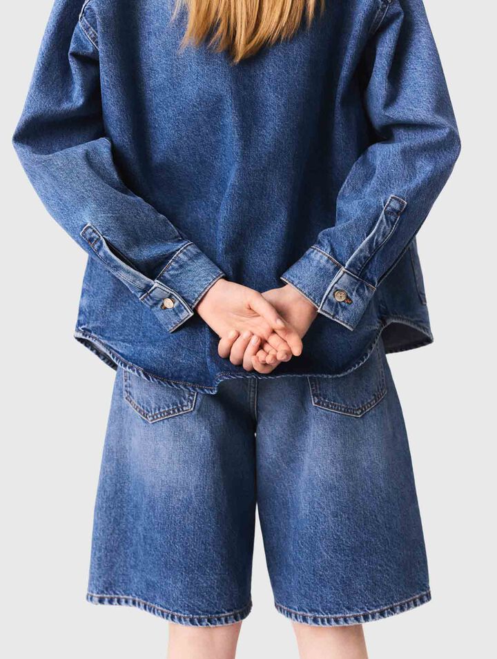 Giacca di jeans scolorita