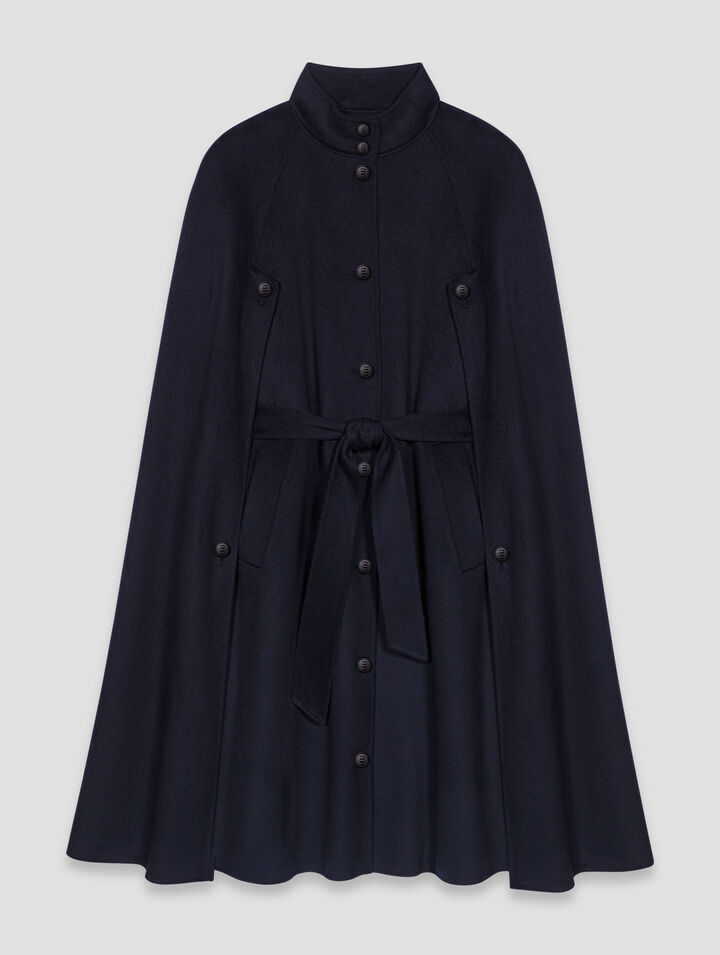 Cappotto lungo double face mantella