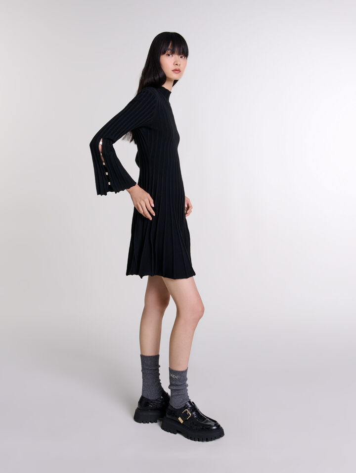 Abito corto in maglia