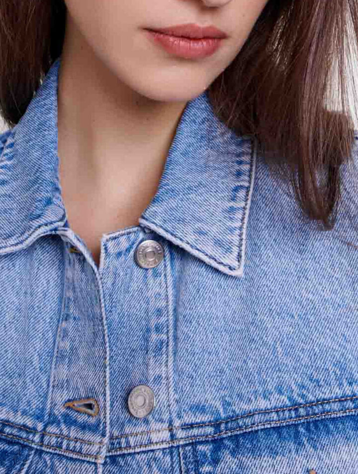 Giacca di jeans senza maniche