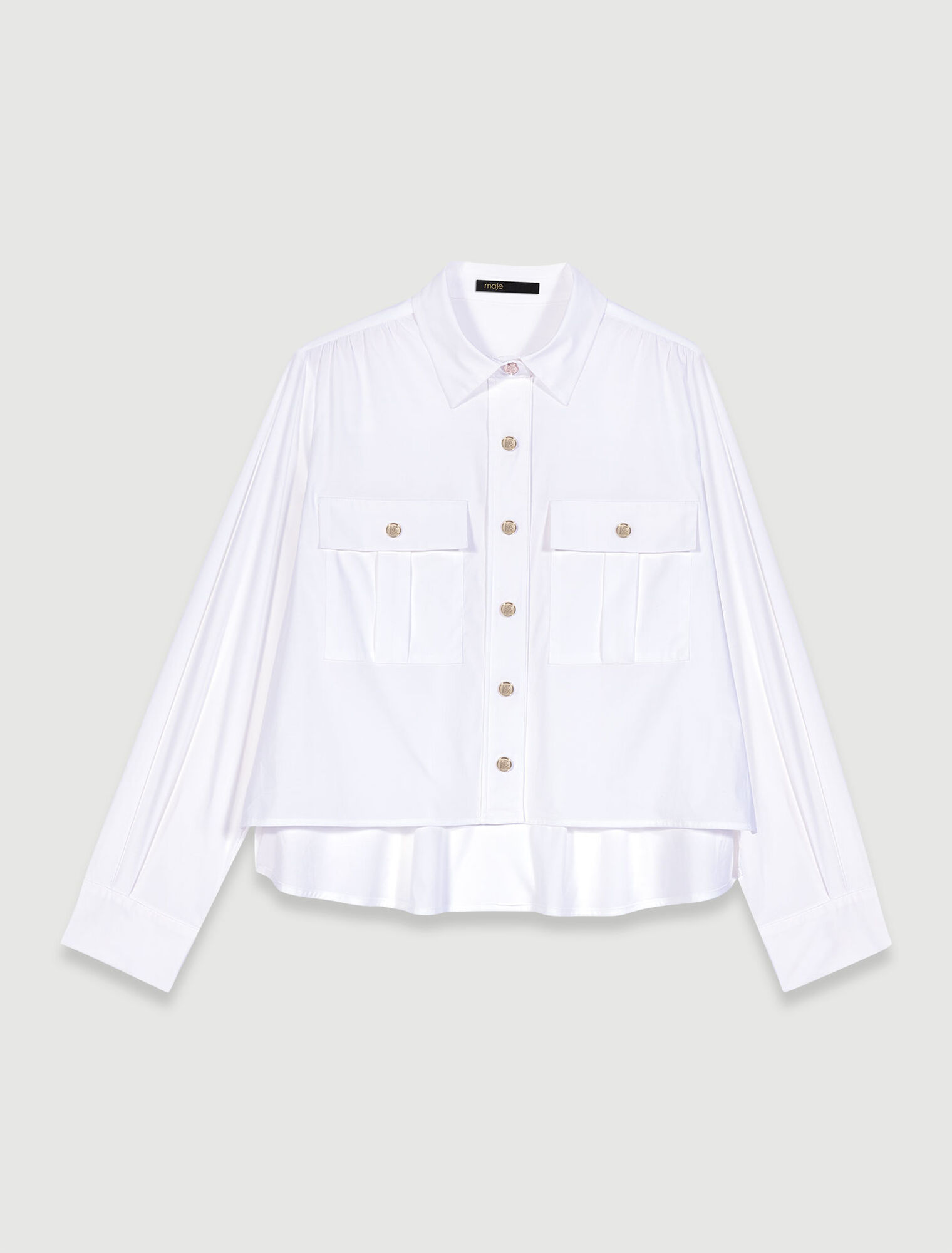Camicia corta in cotone