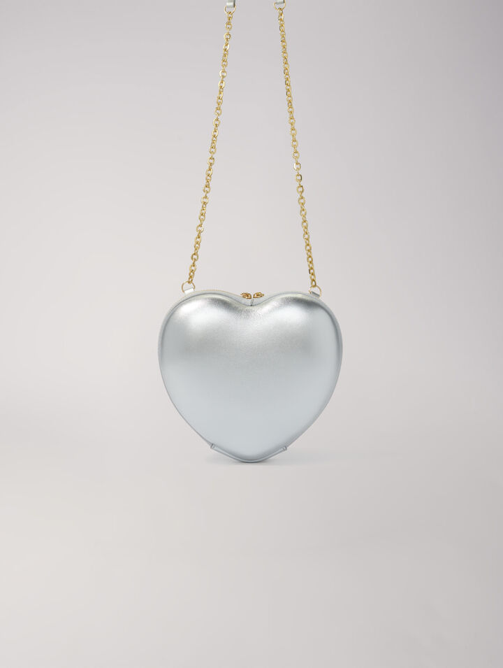 Borsa a cuore in pelle