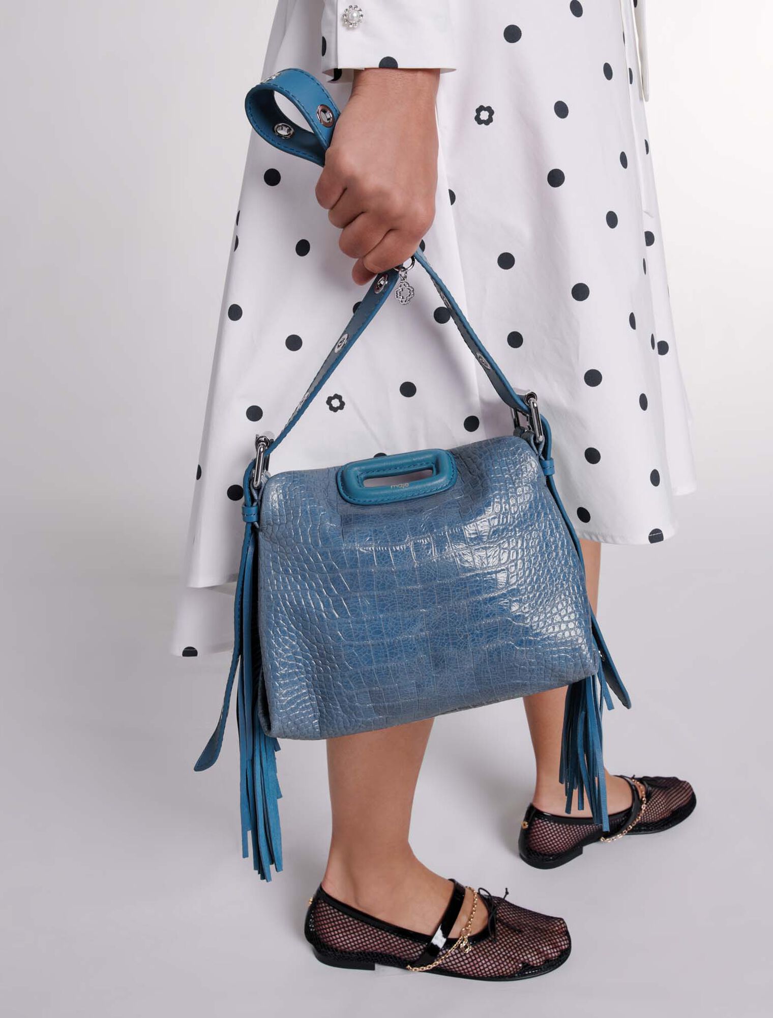 Borsa Miss M Mini pelle coccodrillo