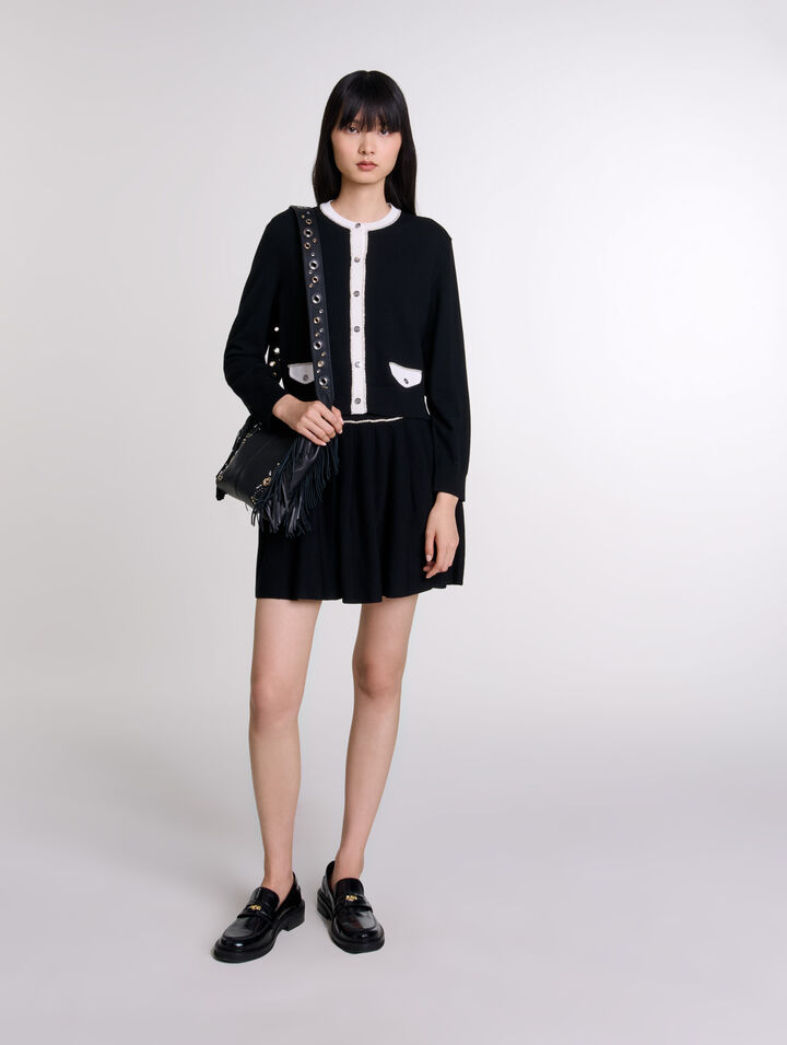 Cardigan decorato con strass