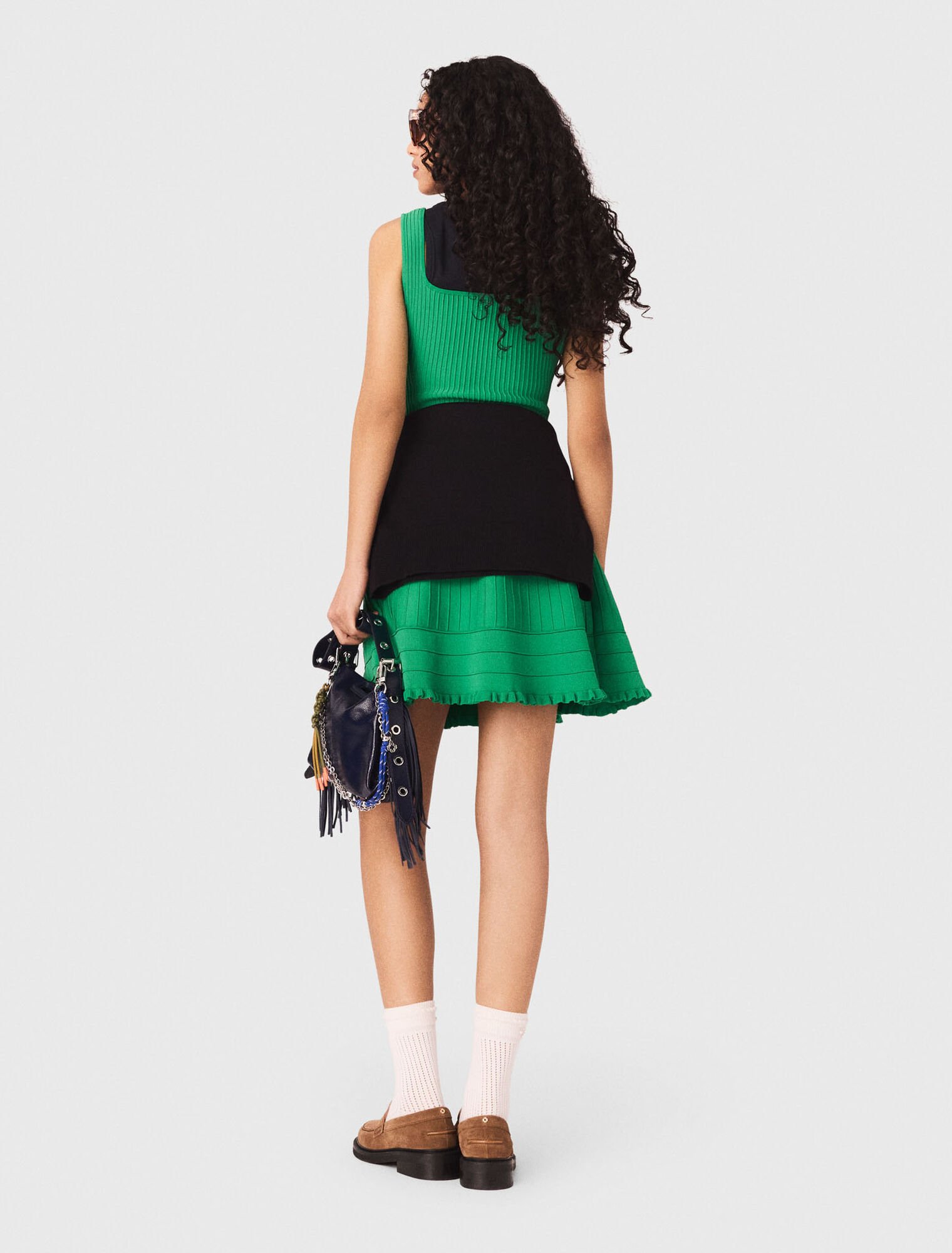 Abito svasato in maglia