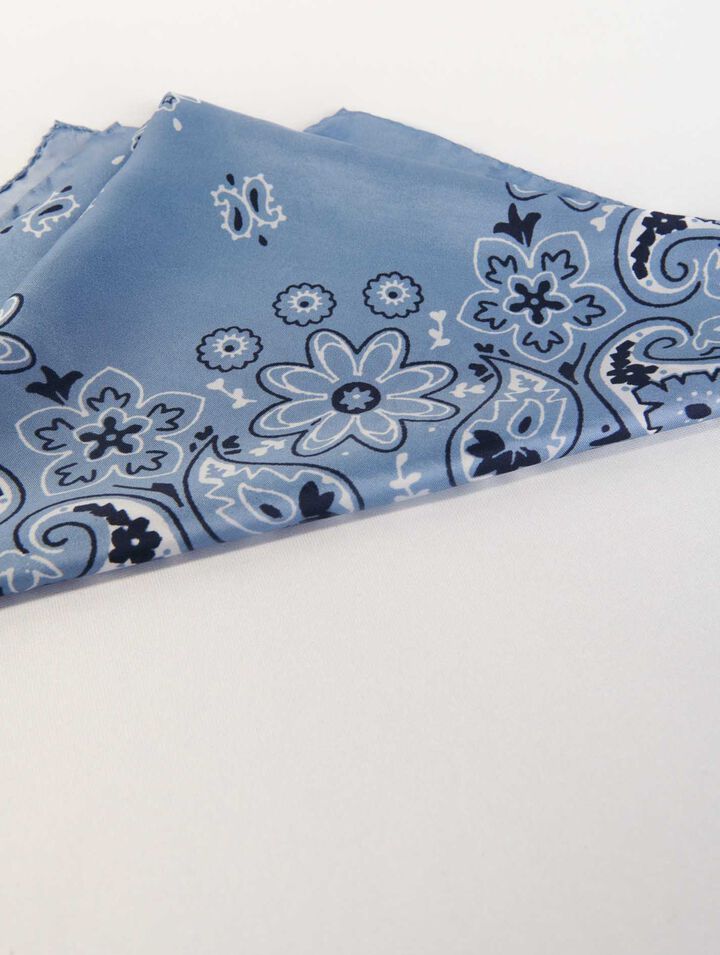Foulard con stampa a bandana
