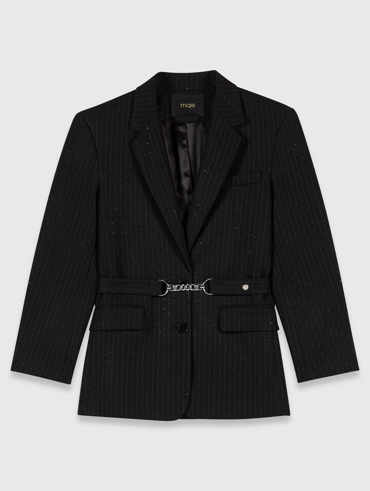 Giacca da tailleur con strass