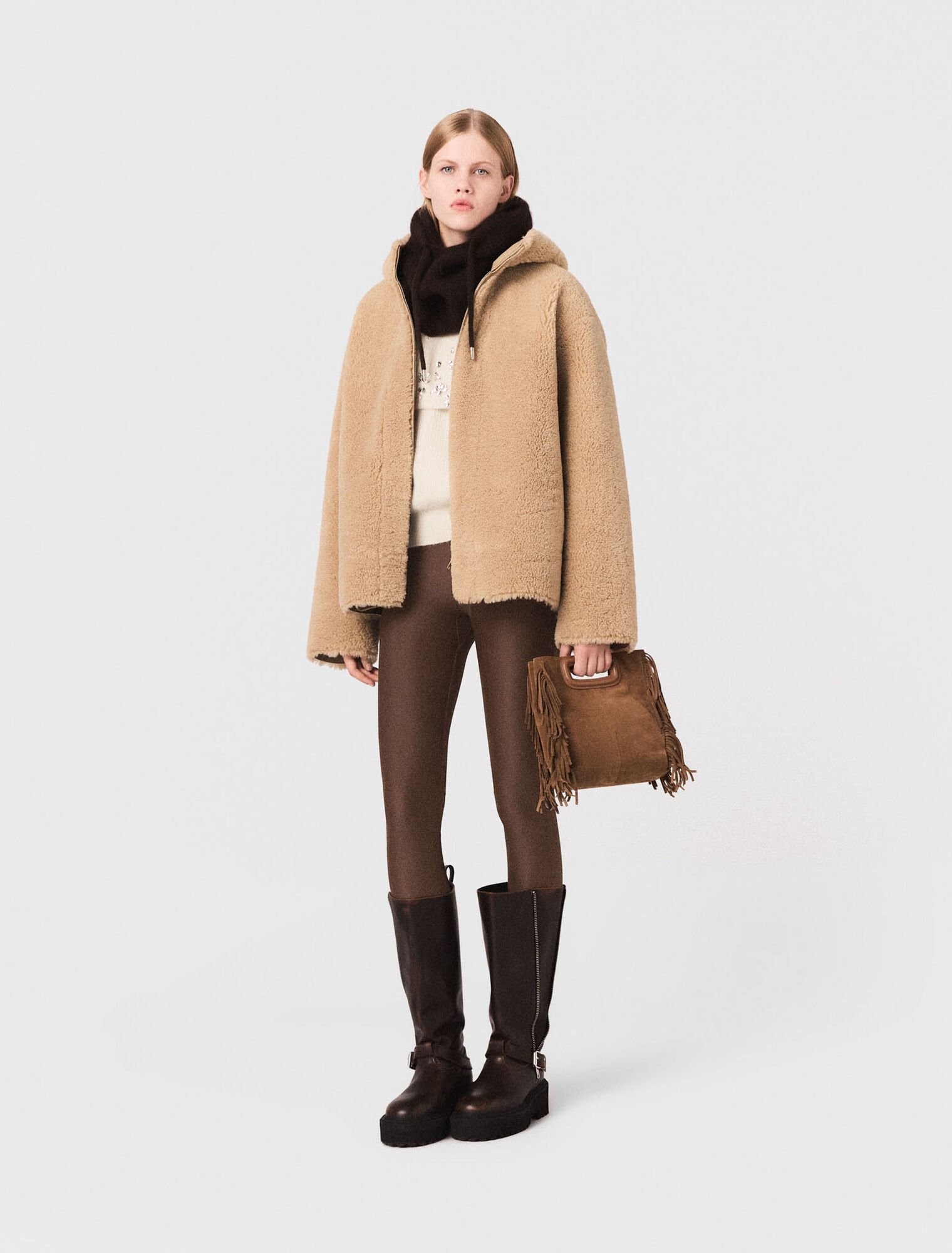Cappotto reversibile con cappuccio