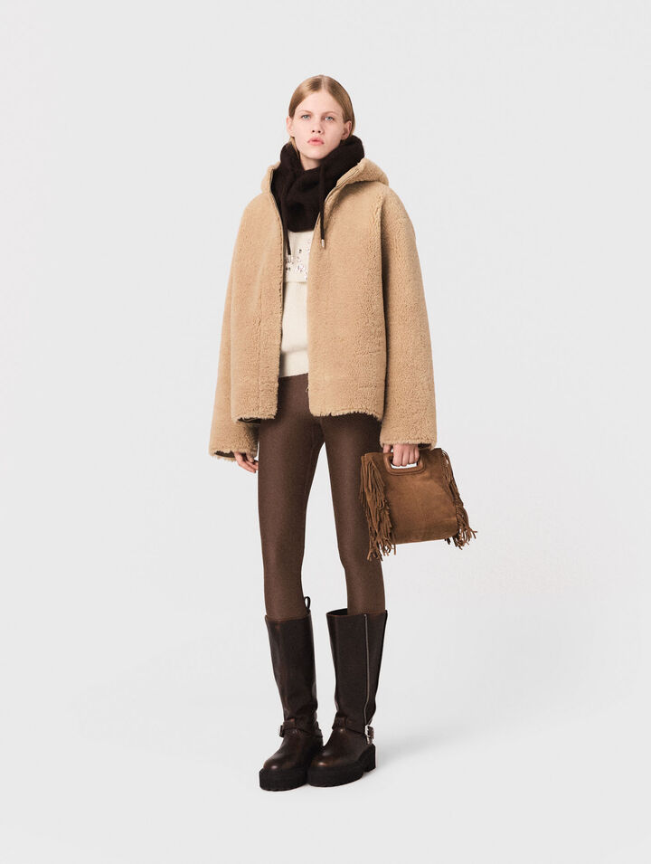 Cappotto reversibile con cappuccio