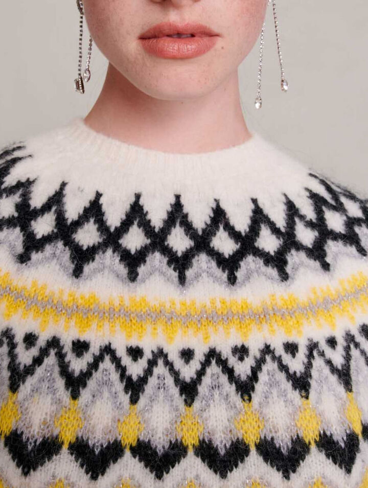 Maglione in lana jacquard