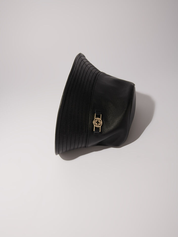 Cappello alla pescatora in pelle