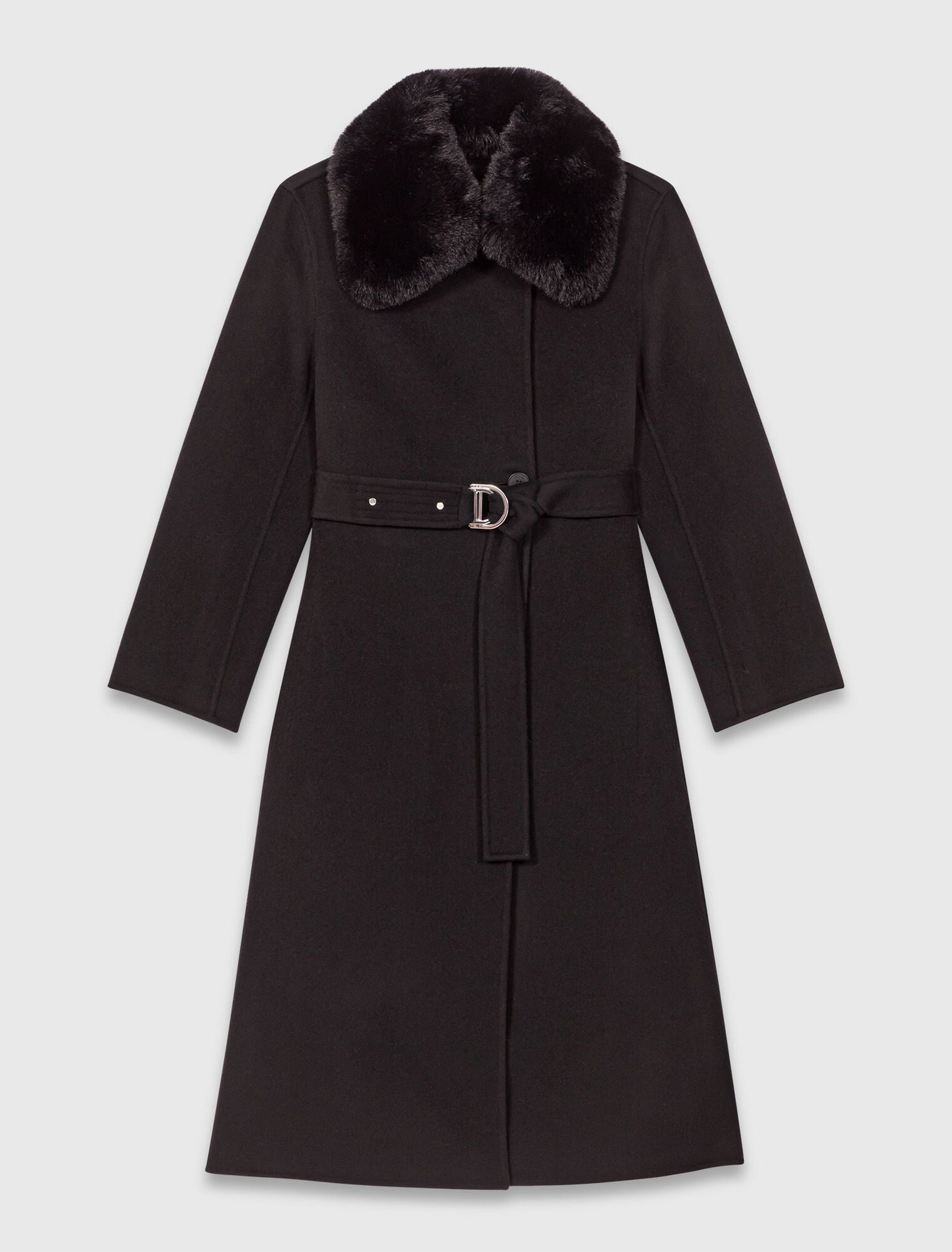 Cappotto double face collo rimovibile