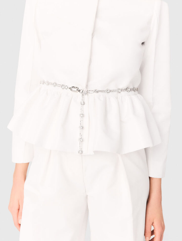 Giacca corta e cintura gioiello