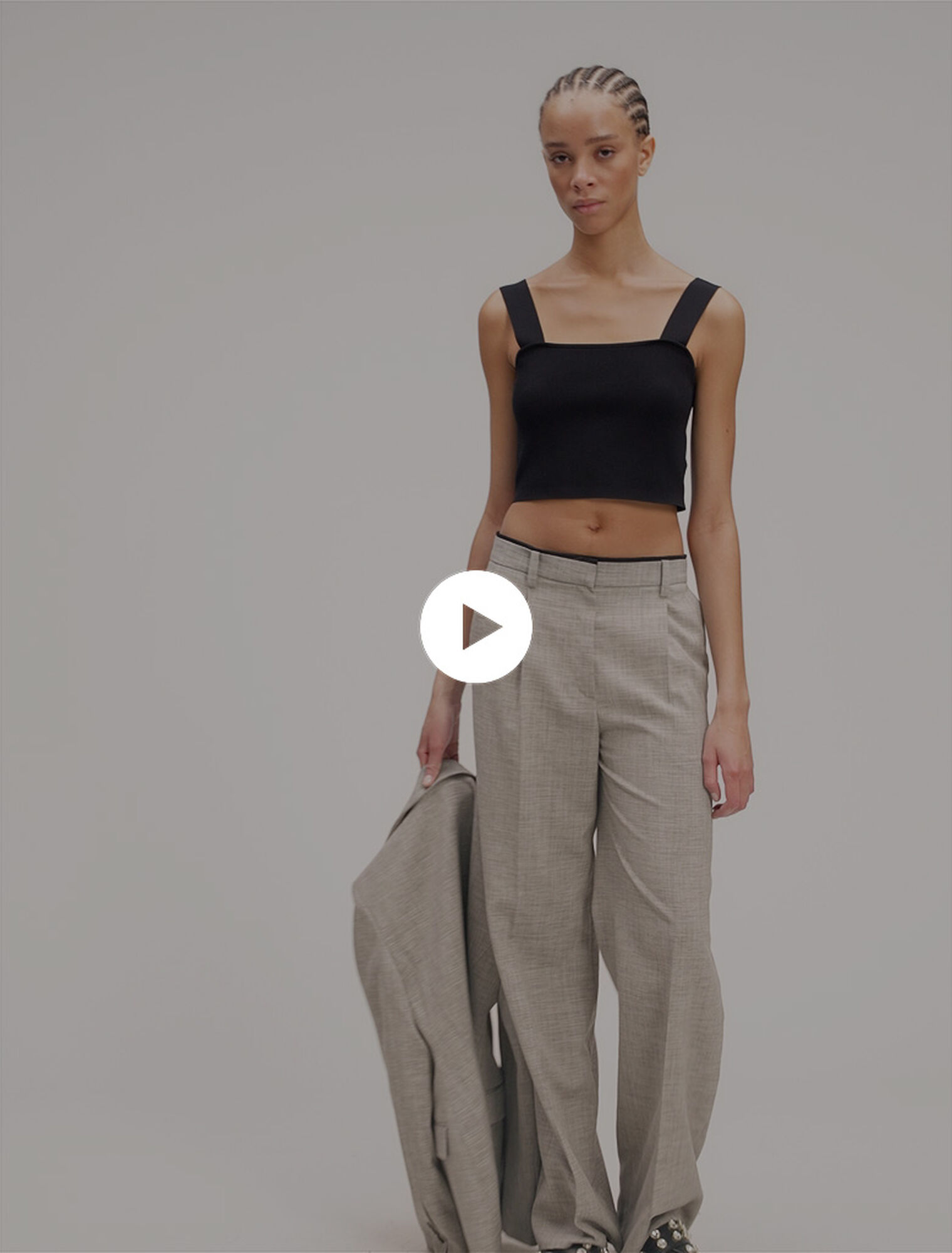 Pantaloni da tailleur gamba dritta