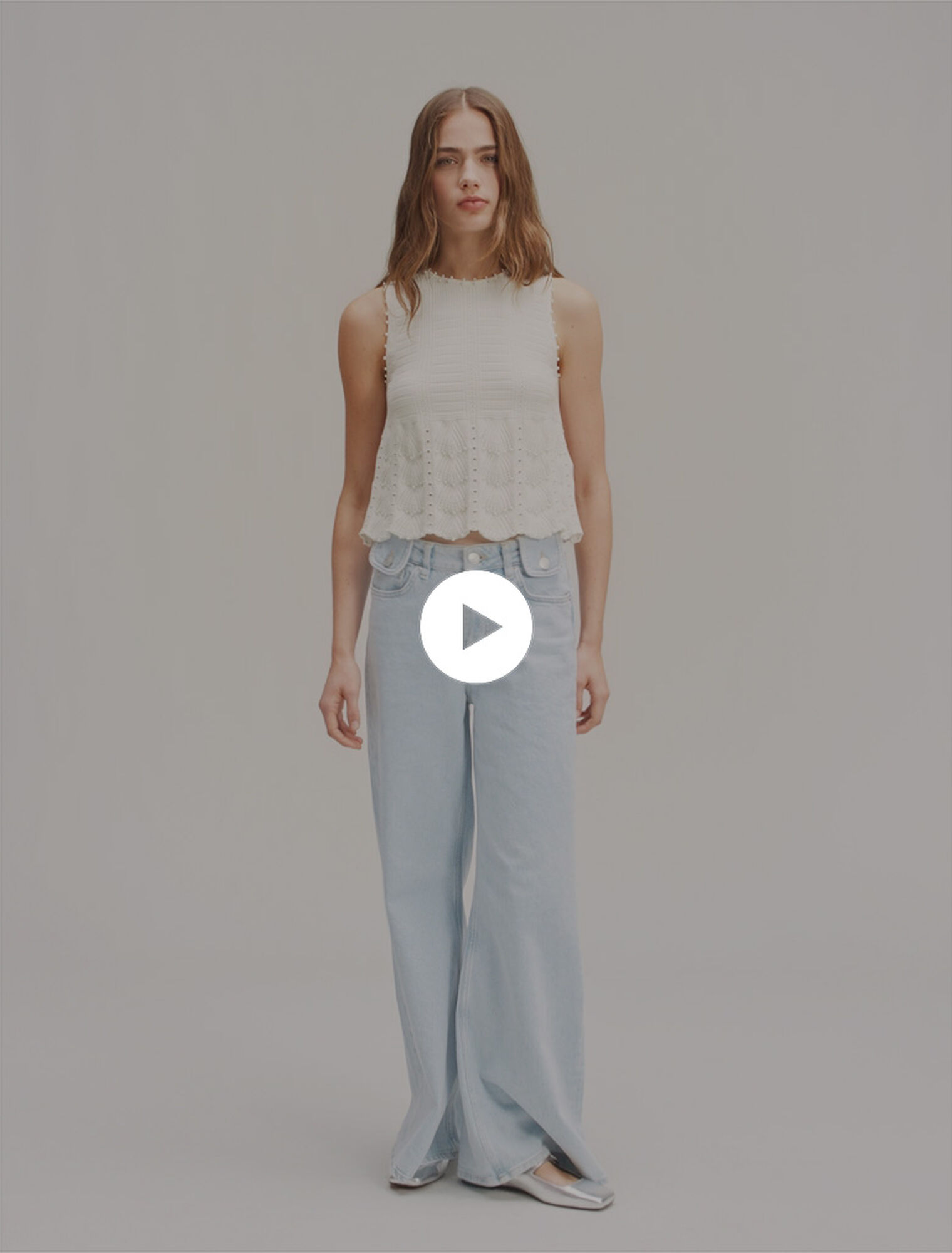 Jeans larghi délavé