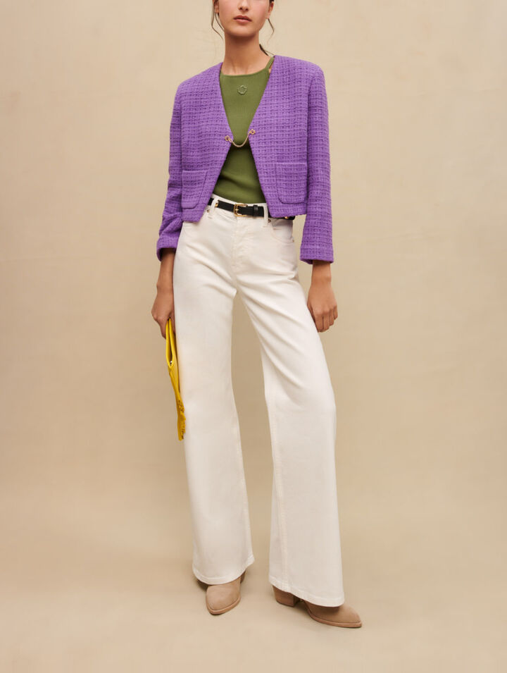 Giacca corta in tweed