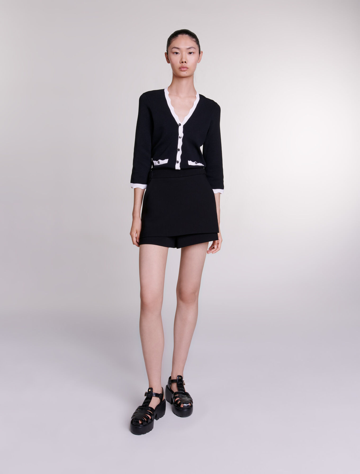 Cardigan bicolor