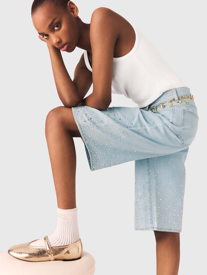 Bermuda con strass