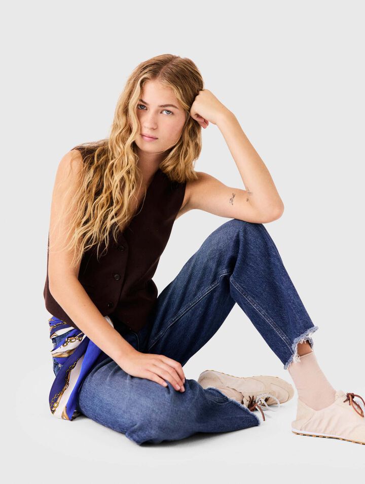 Jeans a carota con twilly
