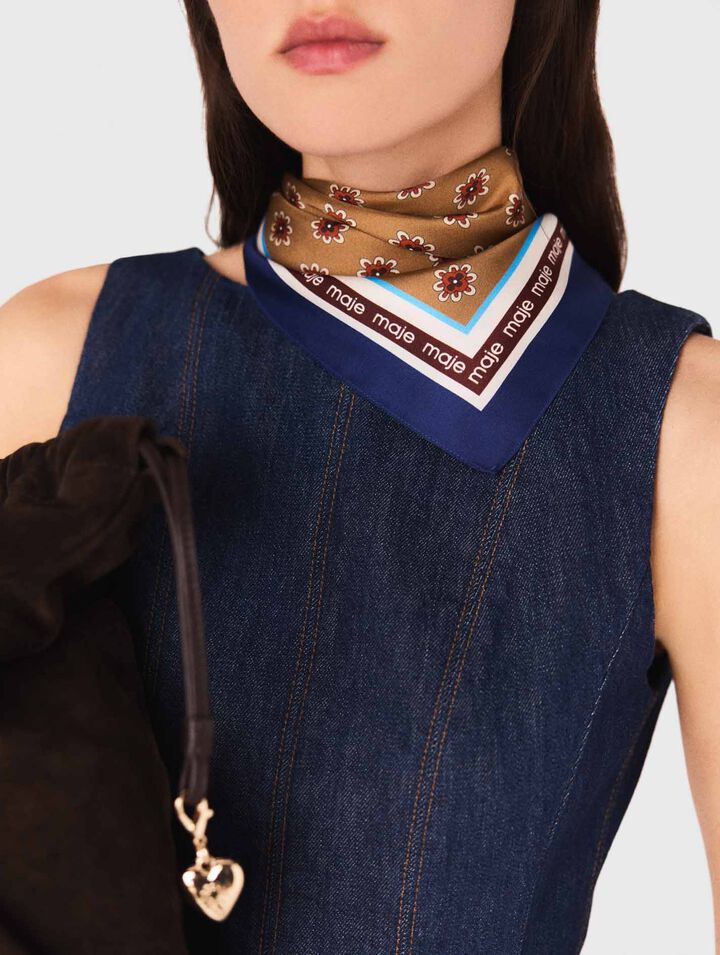 Bandana con stampa floreale