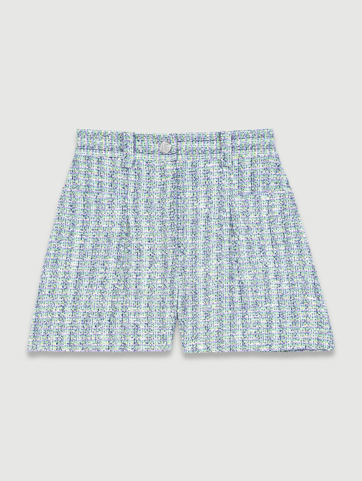 Shorts in tweed
