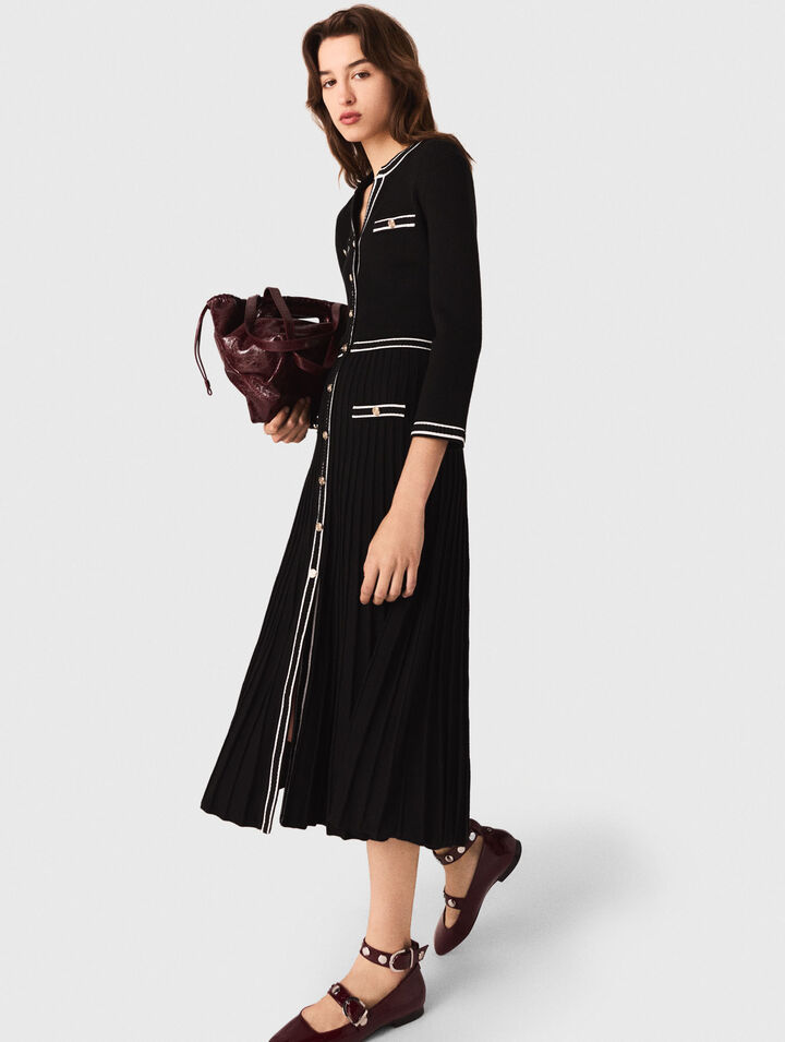 Abito midi in maglia