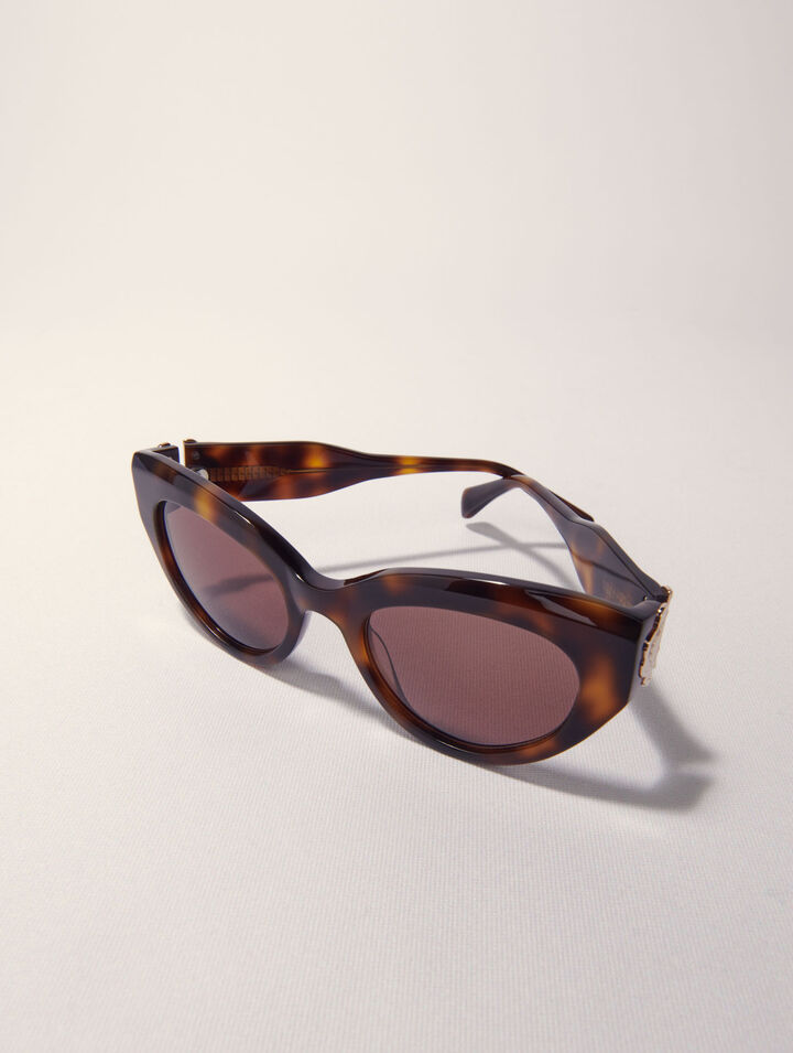 Occhiali cat-eye in acetato