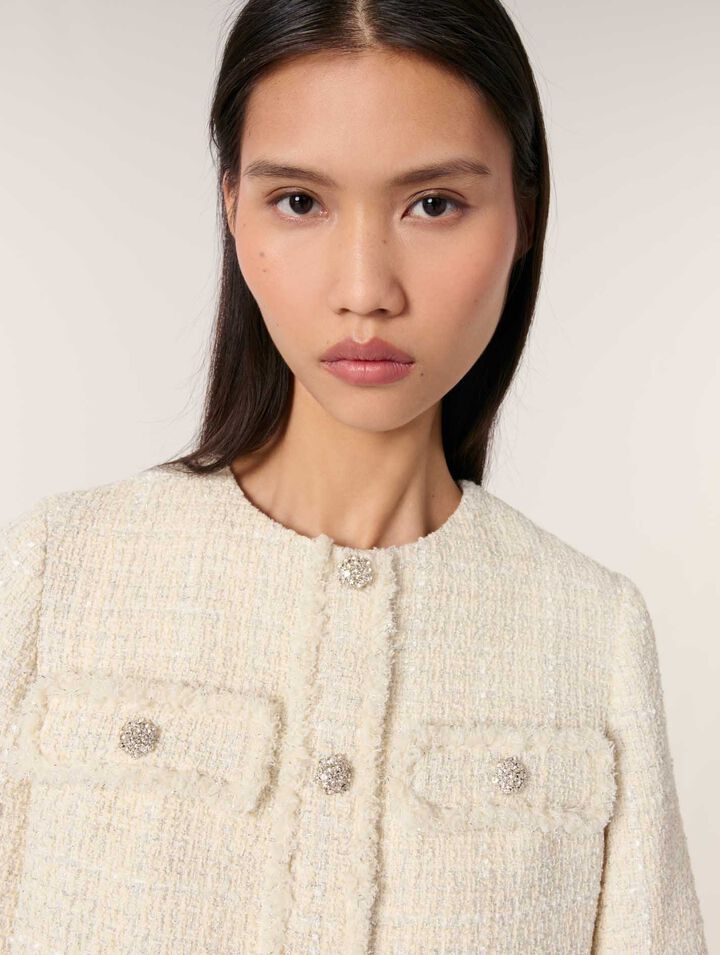 Abito corto 2 in 1 in tweed