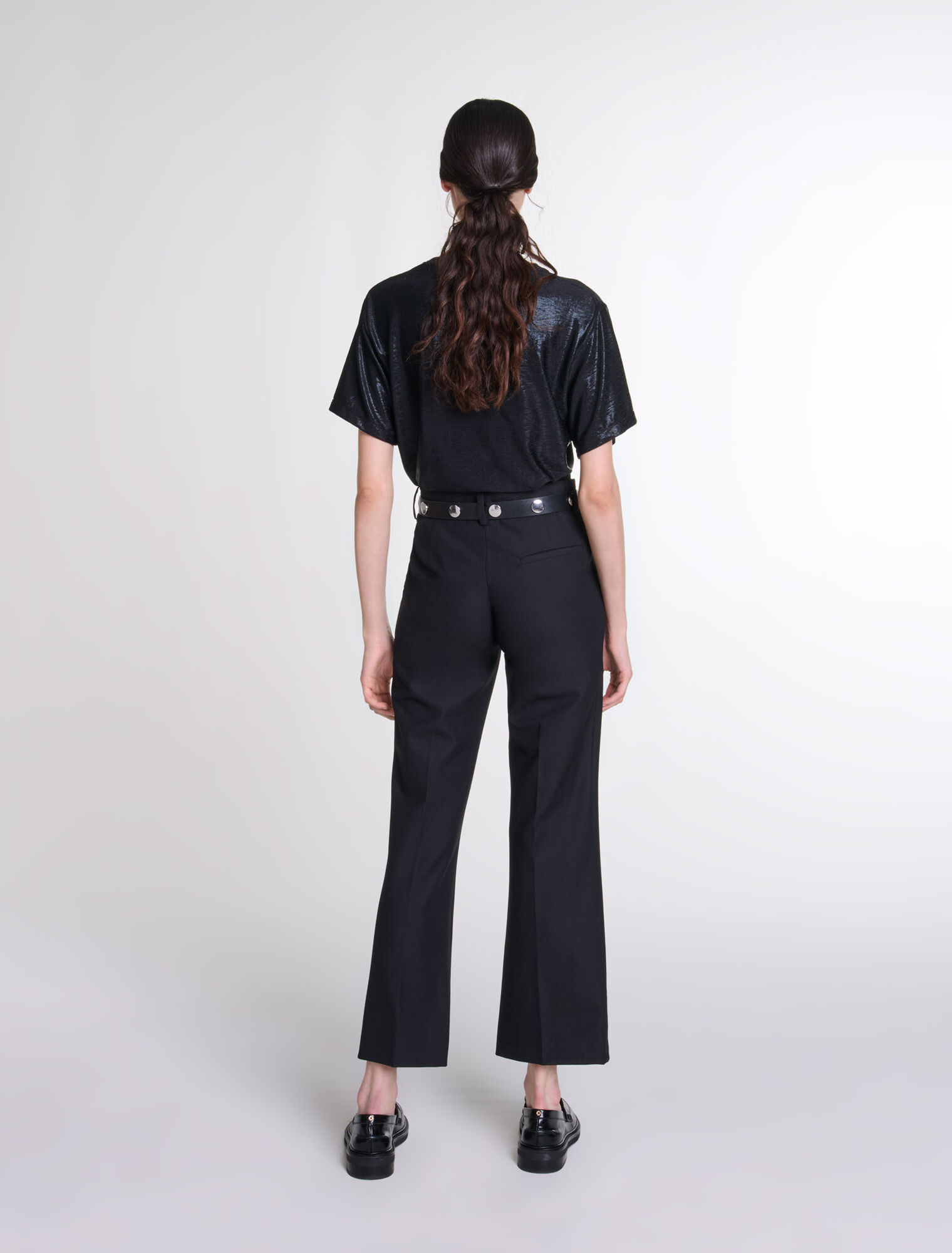 T-shirt in lamé