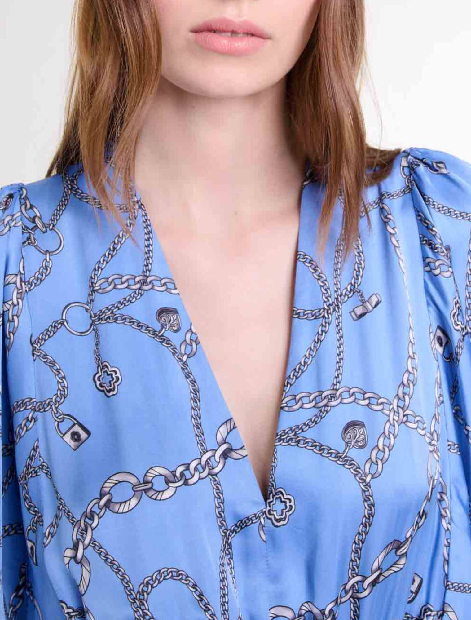 Abito lungo con stampa